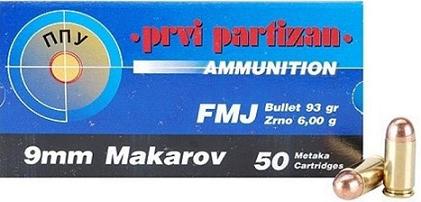 Prvi Partizan 9 mm Makarov FMJ 
